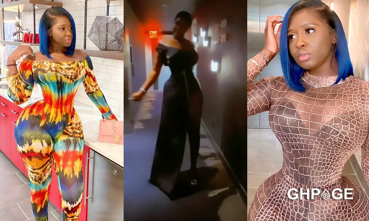 Princess Shyngle puts her raw butt on display as she steps out in skimpy dress (Video)
