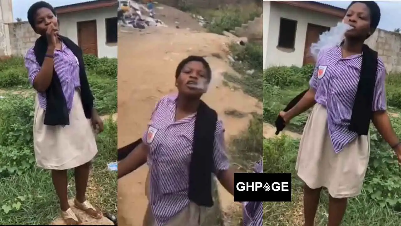 Female SHS student caught on tape smoking on campus