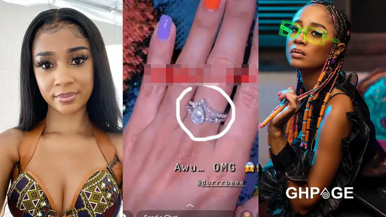 Sister Derby sparks marriage rumours after flaunting 'promise' ring from her lover on Snapchat