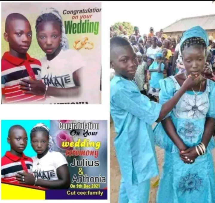 Both Parents Need to Be Arrested - Social Media Reacts As Teenage Boy Shockingly Marries An Underaged Girl