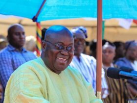 The Chiefs and people of Daffiama-Bussie-Issa Traditional Area have conferred the chieftaincy title of "Yelemanga Naa", to wit "Chief of Truth", on President Nana Addo Dankwa Akufo-Addo.